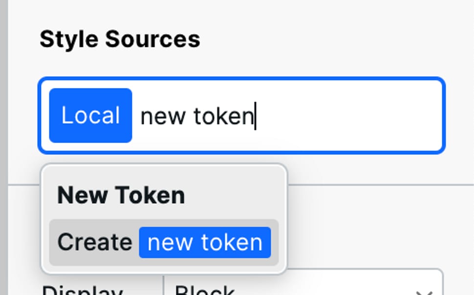 Create new token