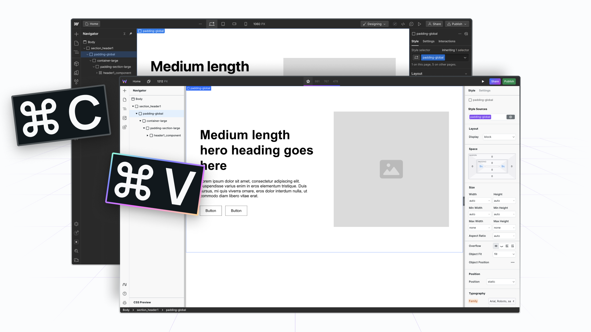 Copy from Webflow, Paste into Webstudio
