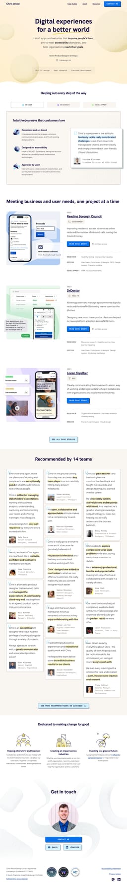 Webstudio Example Chris Wood (Personal/portfolio)