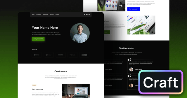Cover image of the Refined Portfolio template
