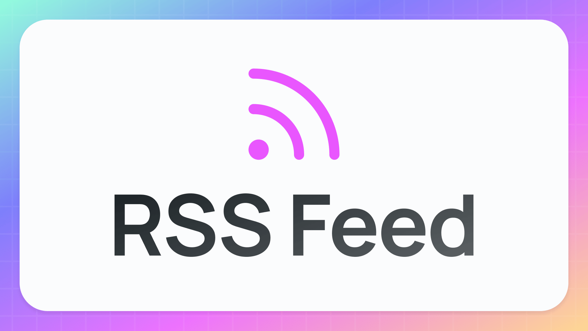 Cover image of the RSS Feed template