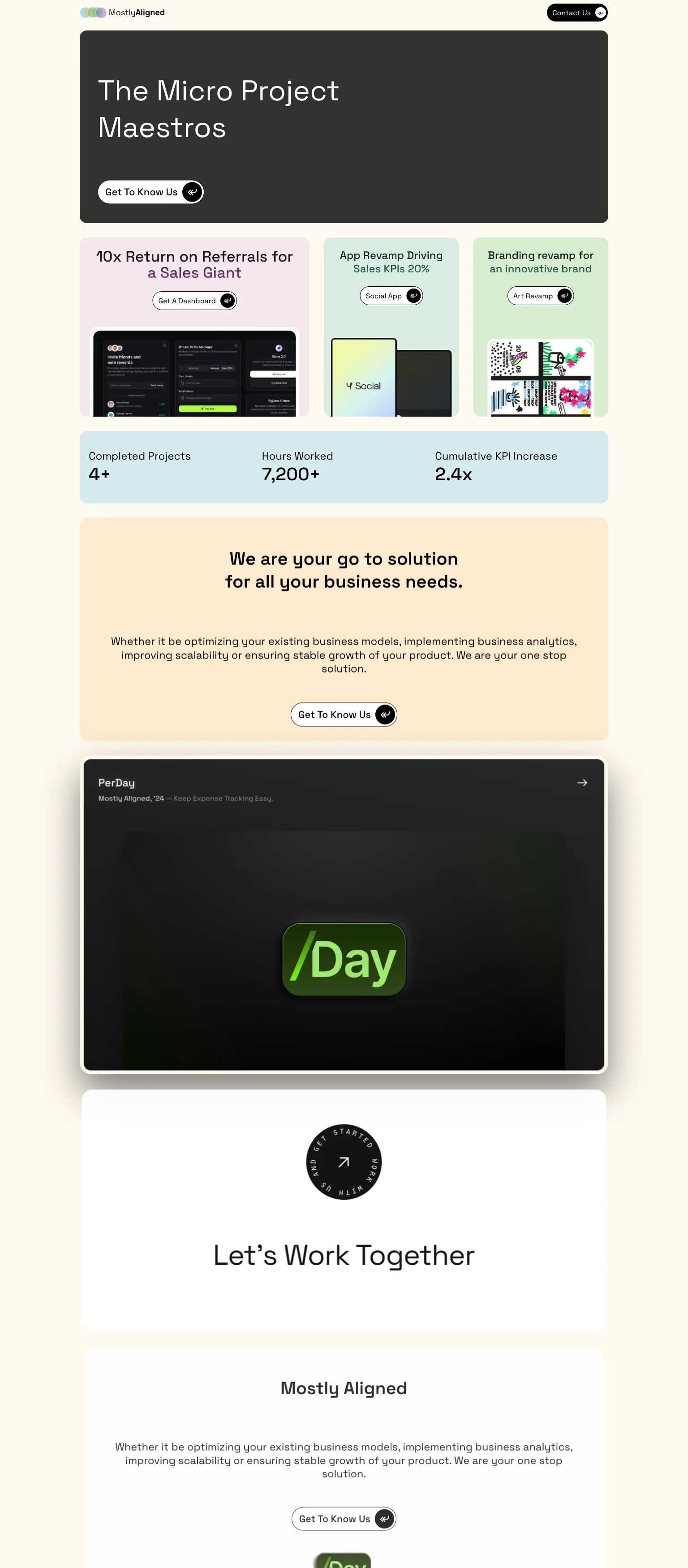 Screenshot of The Micro Project Maestros