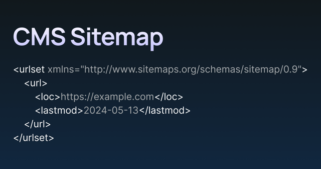 Cover image of the CMS Sitemap template