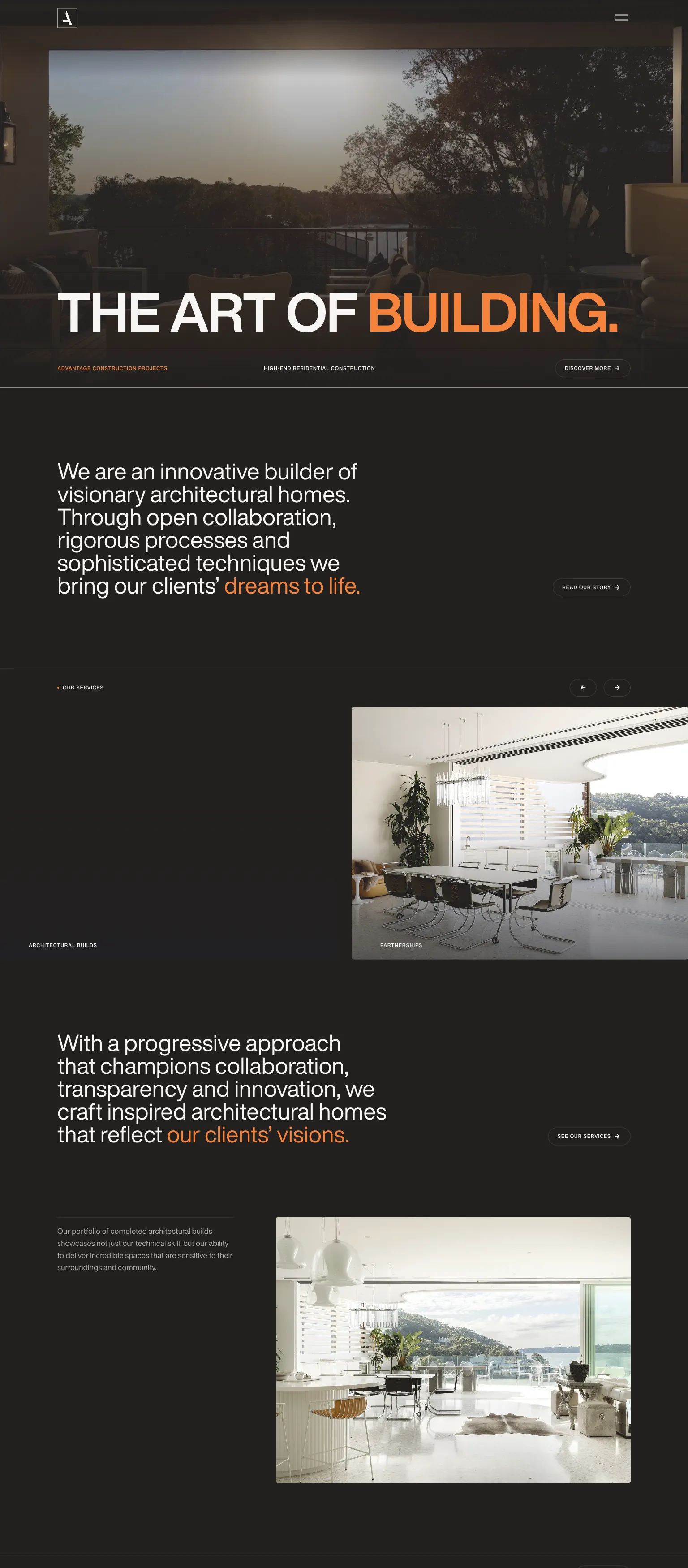 Screenshot of Advantage Constructions