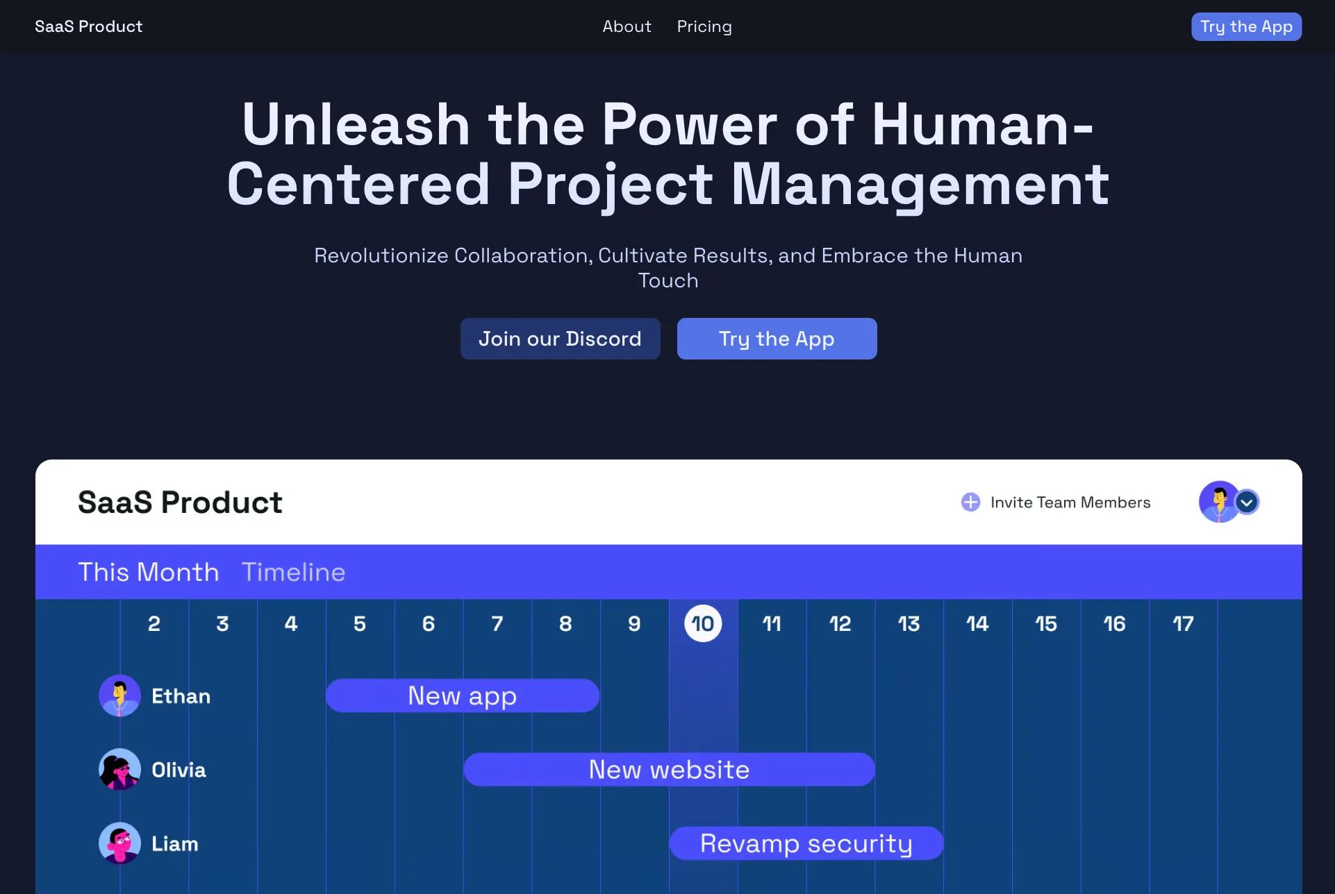 Cover image of the Synergy template