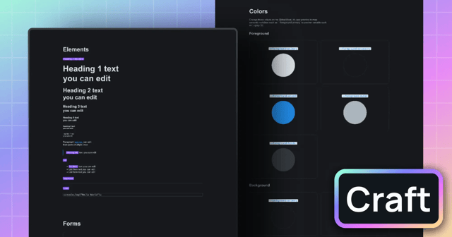 Cover image of the Craft template