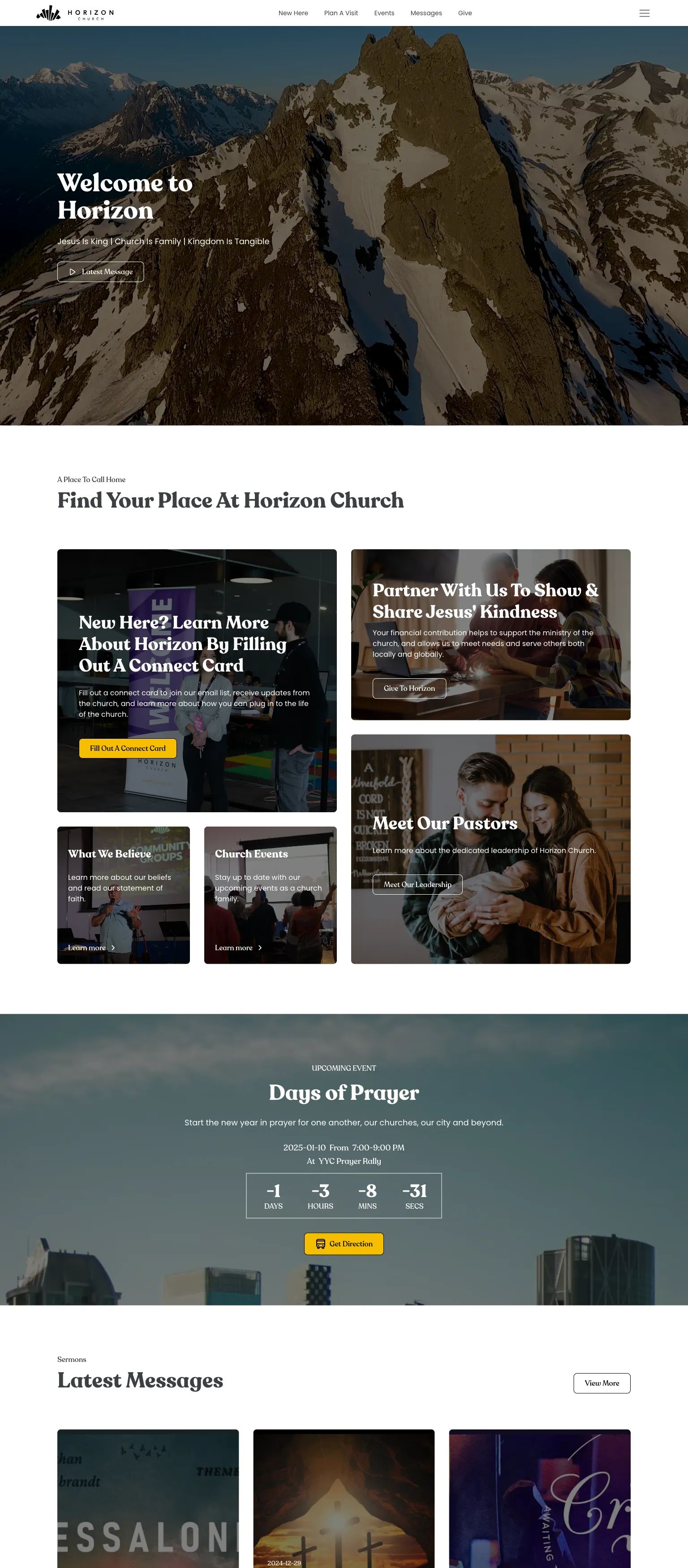 Screenshot of Horizon Church