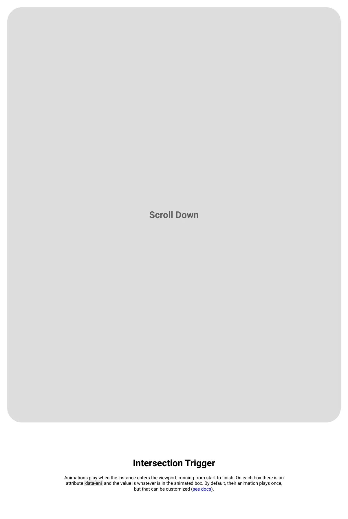 Screenshot of the Ani Motion template