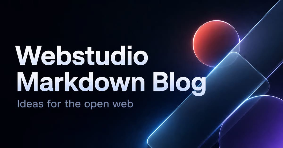 Cover image of the Markdown blog template