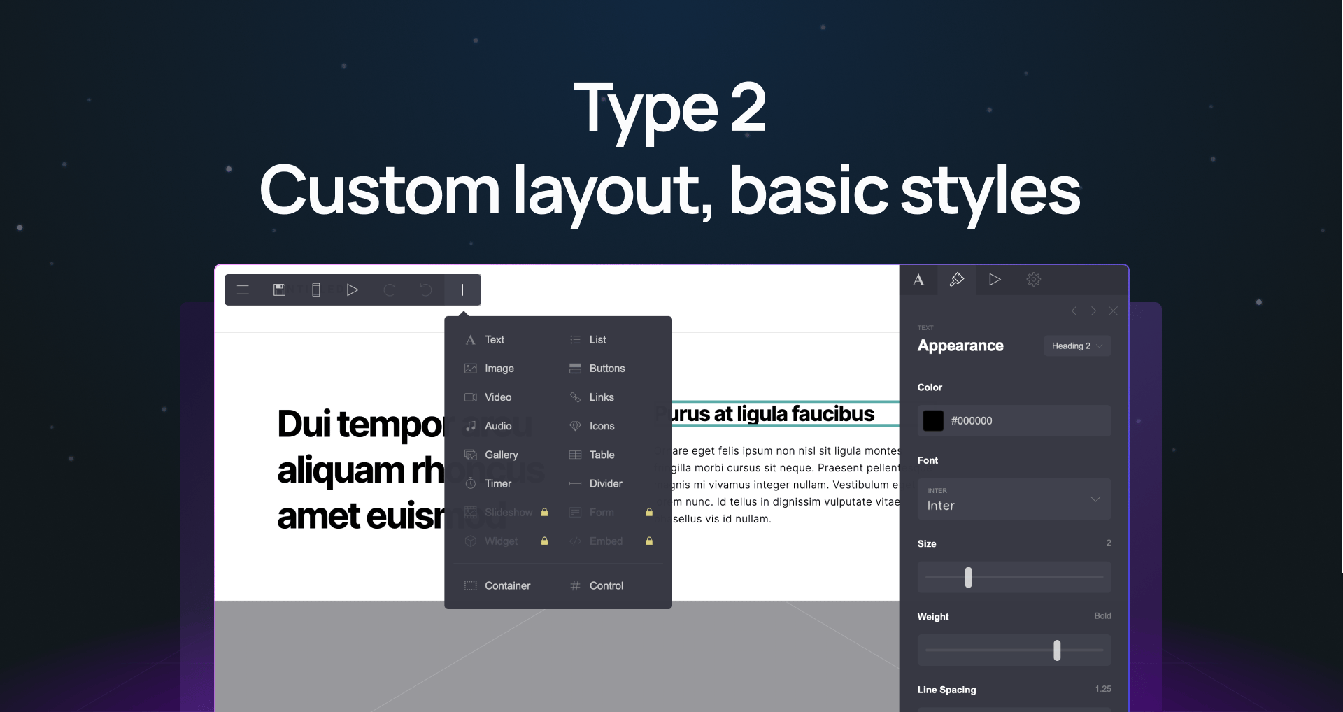 Webstudio Templates gallery showing marketplace designs across several categories