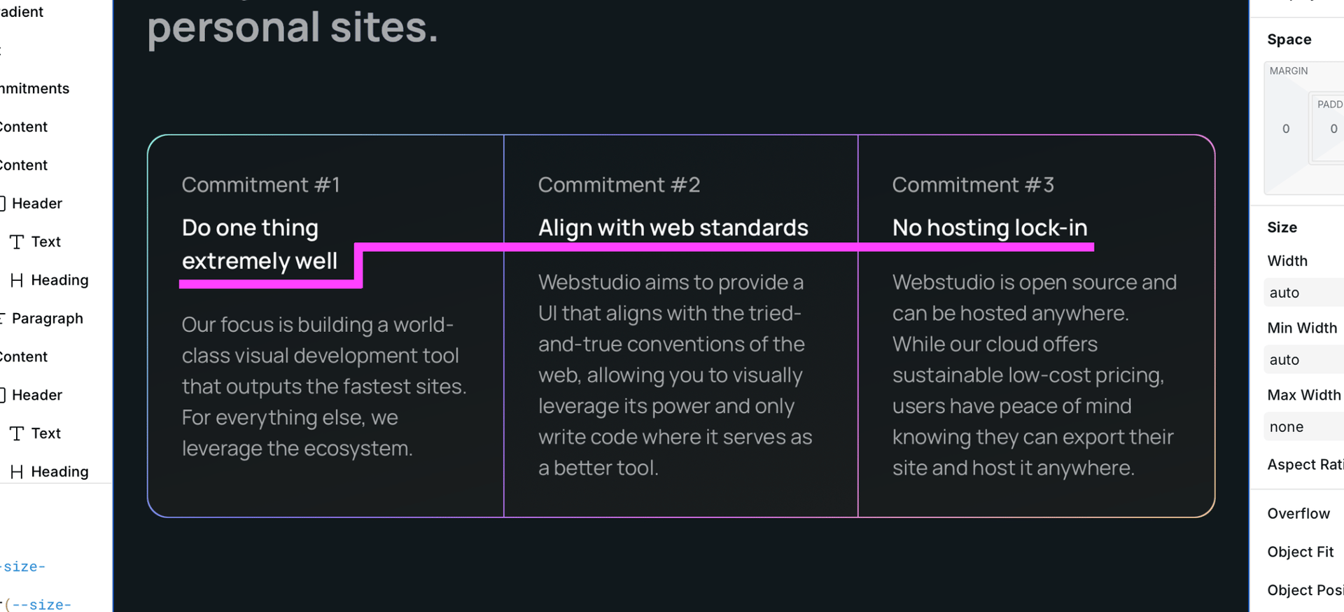 uneven headings from one spanning multiple lines