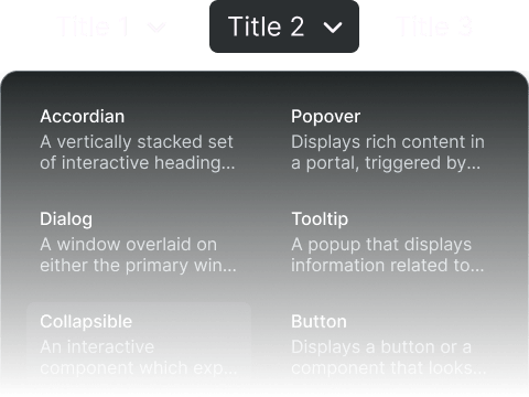 Navigation Menu component