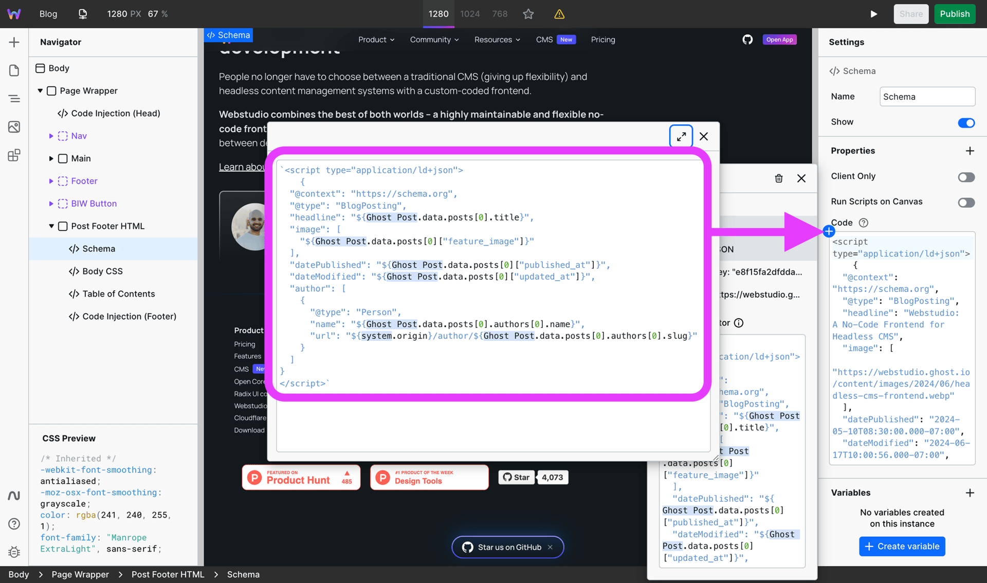 Article schema