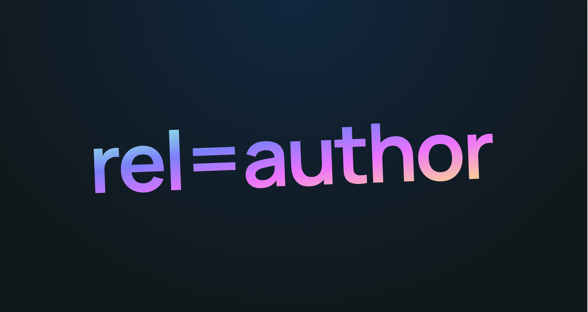 "rel=author" a technical SEO requirement for blogs