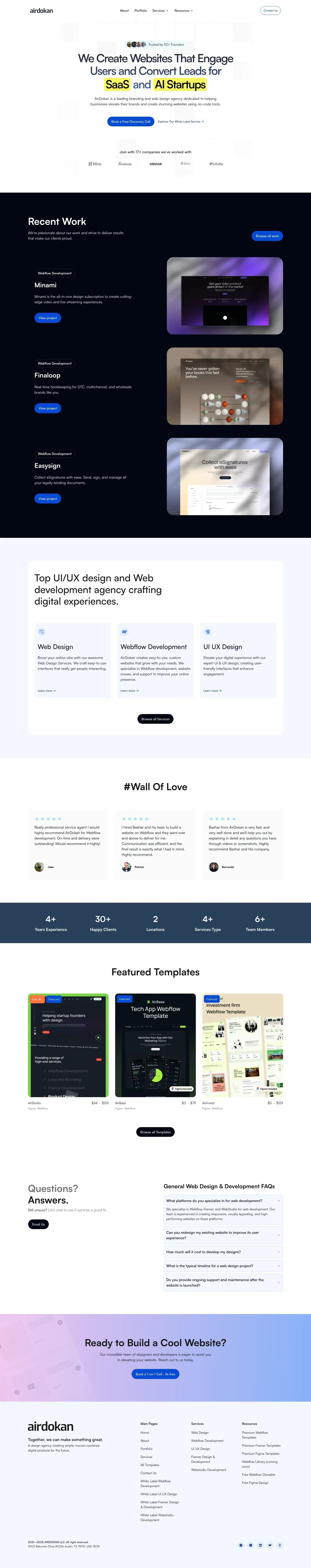 Webstudio Example Airdokan (Agency)